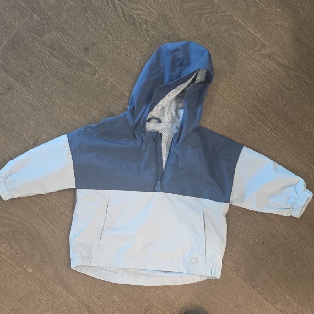 GAP Kids Two-Tone Blue and Gray Hoodie